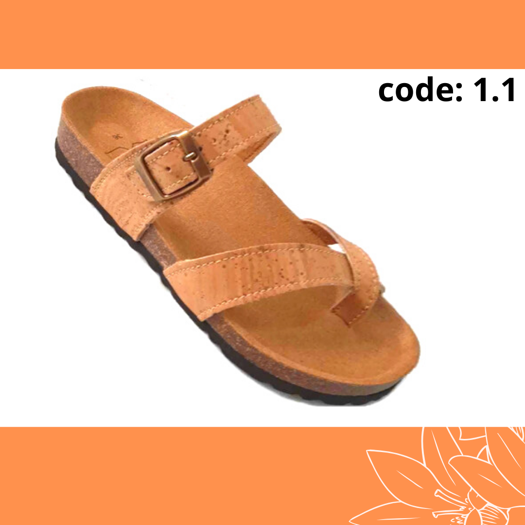 Cork sandals, cork fabric, Vegan sandals, sandals, for summer, vegan footwear, made in Portugal