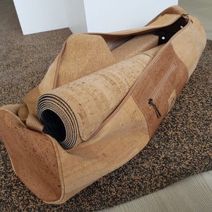 Cork Yoga Mat Bag, Handmade in Portugal, Sustainable fabrics