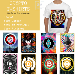 Crypto T-shirts by Grow From Nature BTC / ETH / DOT