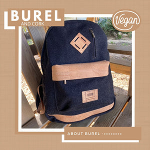 Vegan Backpack, Cork and Burel fabric, Vegan Leather, Vegan bag, Made In Portugal