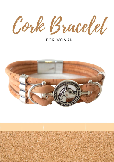 Cork Bracelet for Women