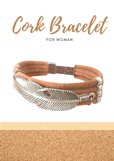 Cork Bracelet for Women