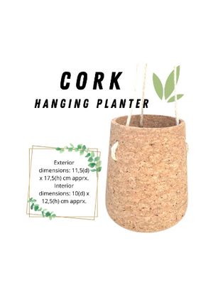 Bring Nature Indoors: The Artful Cork Hanging Planter Collection