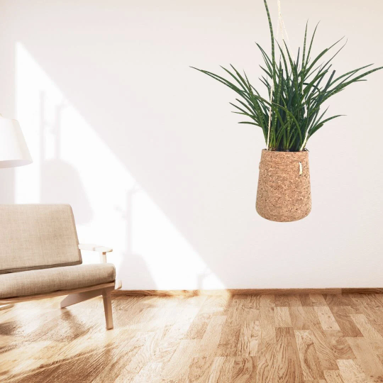 Bring Nature Indoors: The Artful Cork Hanging Planter Collection