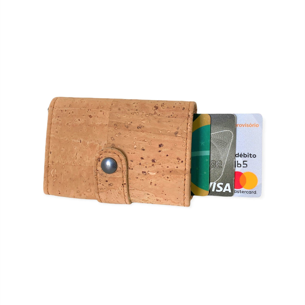 Magical Vegan Leather Wallet, Cork wallet, Vegan Products, eco wallets, perfect gift for him, Green Products, Handmade wallet, Liege