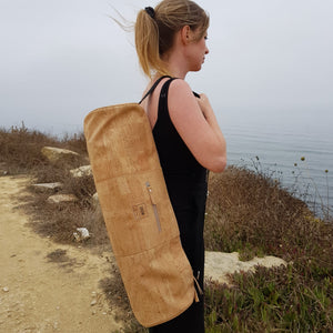 Cork Yoga Mat Bag, Handmade in Portugal, Sustainable fabrics