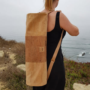 Cork Yoga Mat Bag, Handmade in Portugal, Sustainable fabrics