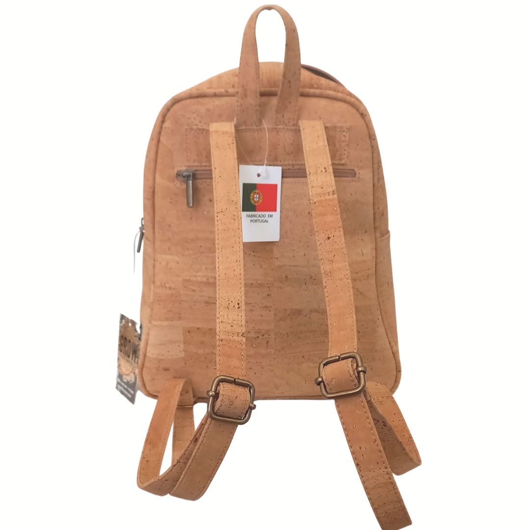 Leaf Cork Backpack, New Collection - Vegan Leather, Cork Bag, School Backpack ,Handmade, Eco-Friendly,