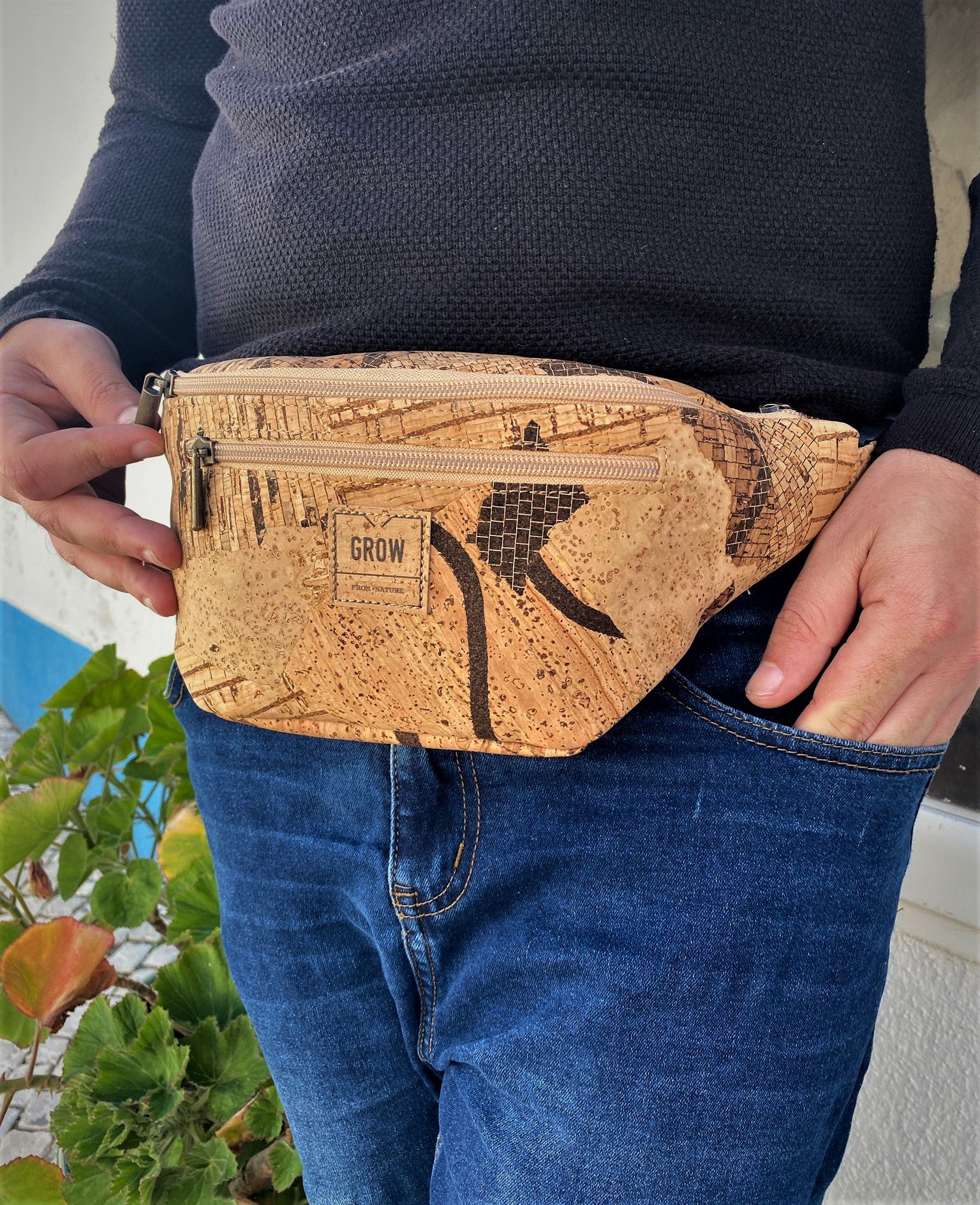 Cork Fanny Pack, Waist Pack Male, Men's Belt Bag, Belt Bag Cork